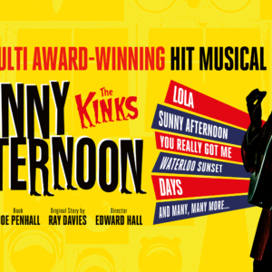 Sunny Afternoon, The Kinks! on Thursday the 27th of November , evening performance, stalls & travel