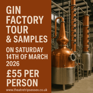 GIN FACTORY TOUR AND SAMPLES, SIPSMITH CHISWICK, LONDON ON SATURDAY THE 14TH OF MARCH 2026